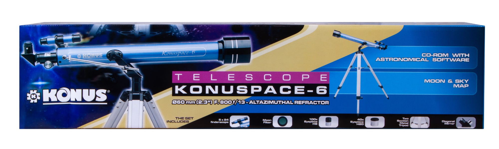 Телескоп Konus Konuspace-6 60/800 AZ