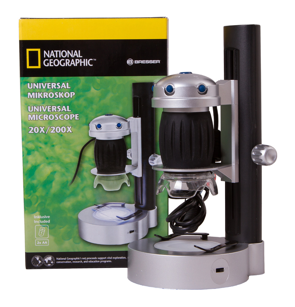 Микроскоп цифровой Bresser National Geographic USB, со штативом