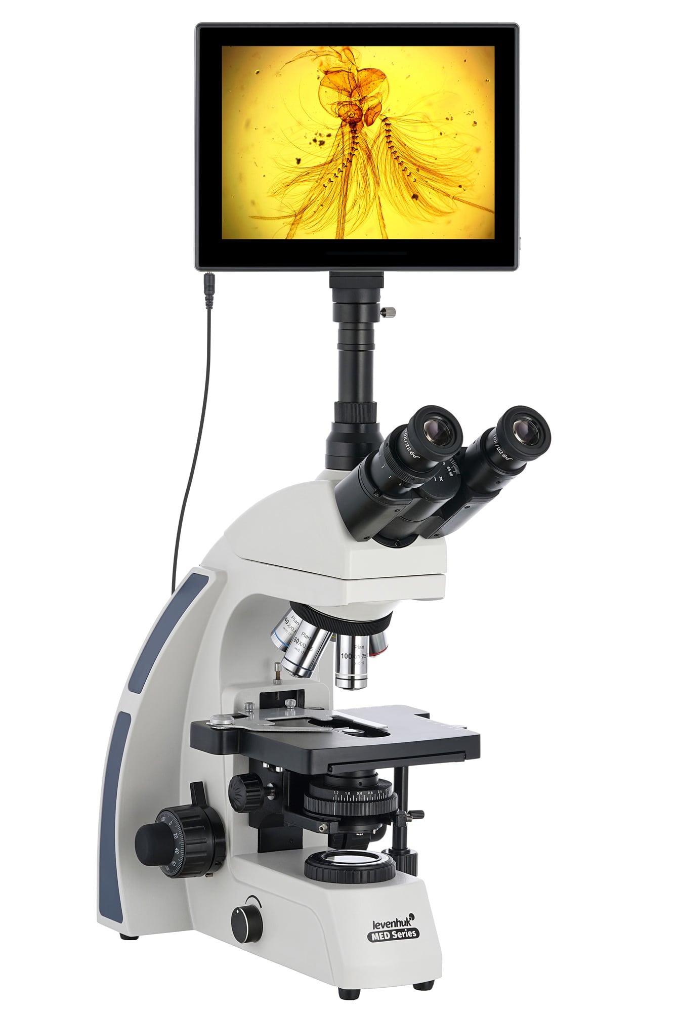 Микроскоп цифровой Levenhuk MED D40T LCD, тринокулярный