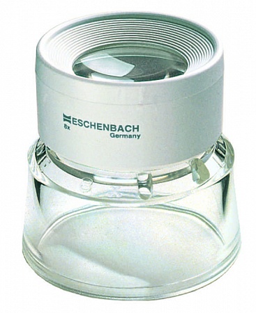 Лупа техническая апланатическая настольная Eschenbach Stand magnifier  8x, 25 мм