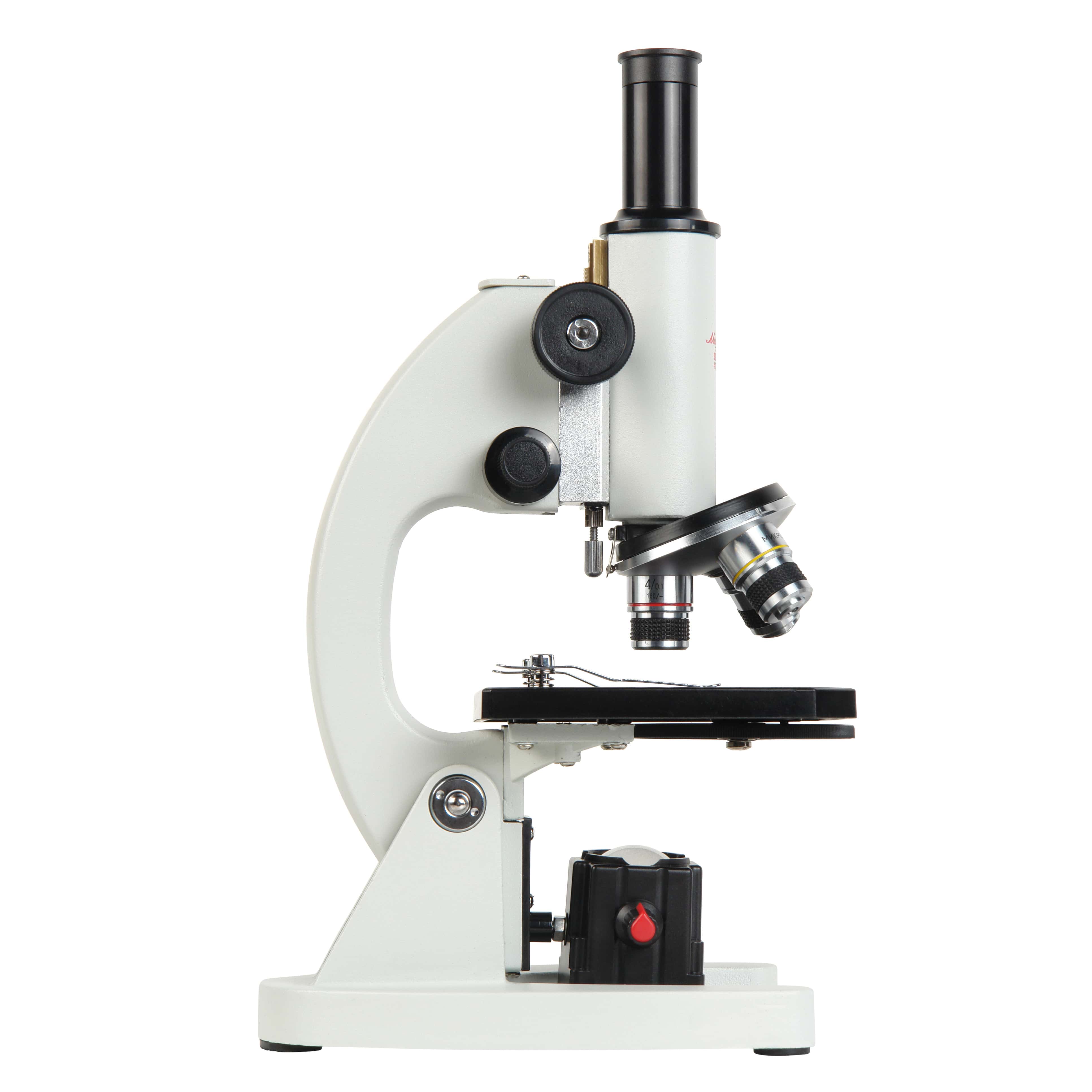 Микроскоп школьный Микромед Эврика 40x-640x (зеркало, LED)