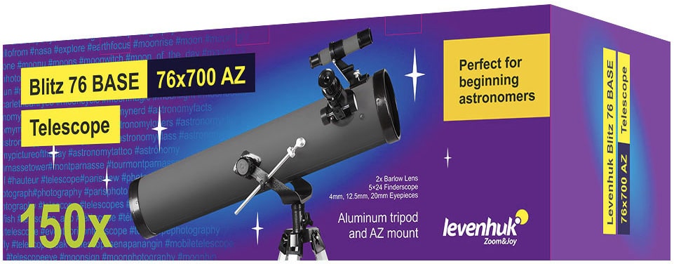 Телескоп Levenhuk Blitz 76 BASE
