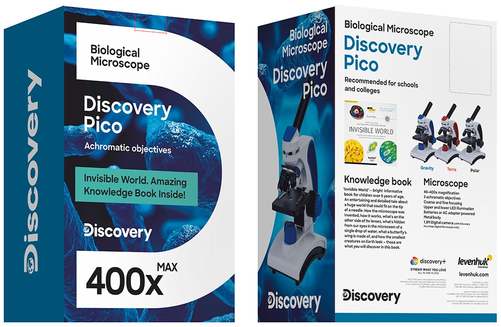 Микроскоп Discovery Pico Gravity с книгой