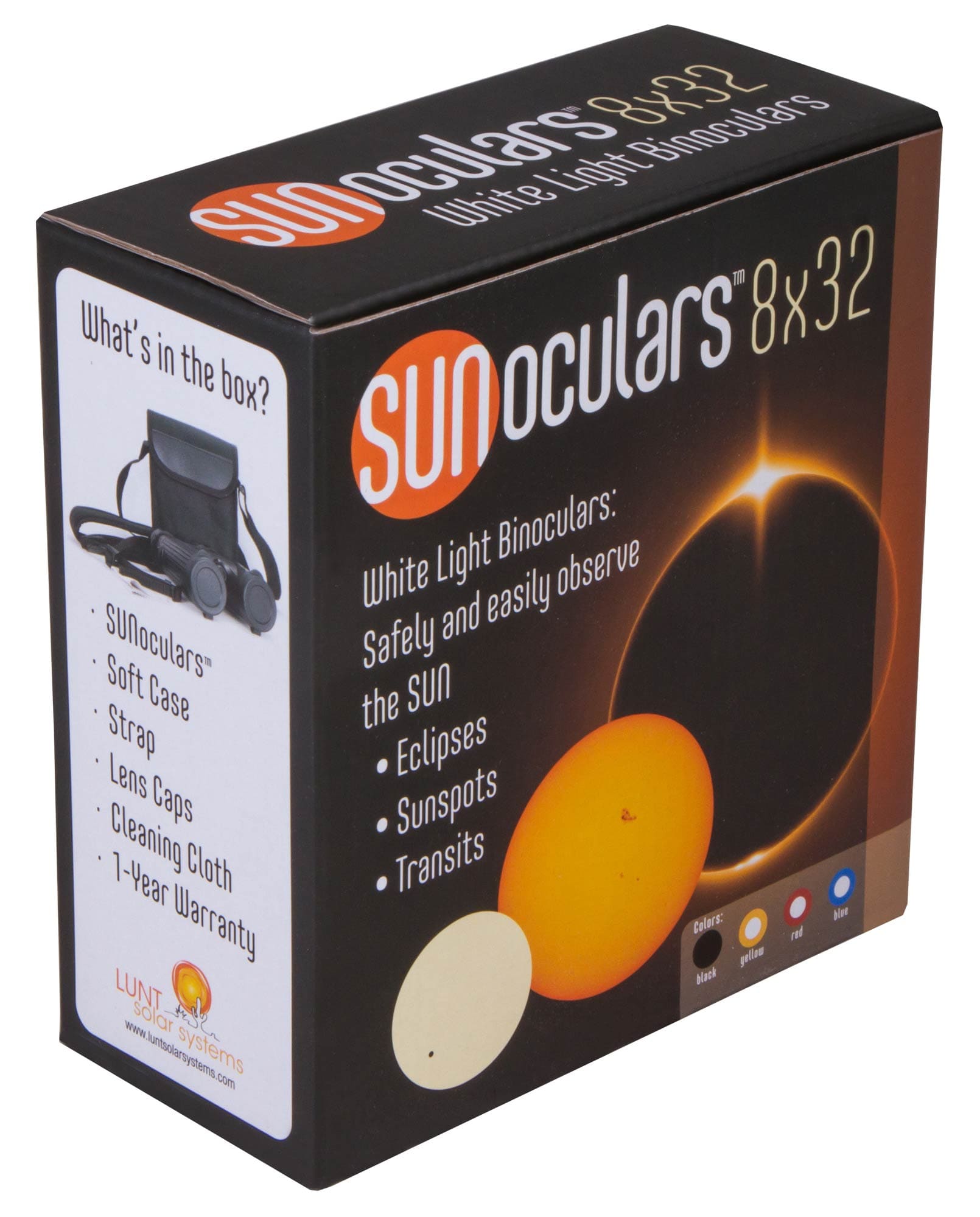 Бинокль солнечный LUNT SUNoculars 8x32, черный
